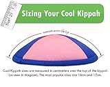 Cool Kippah Velvet Four Part Designed Yarmulkah for Boys (Size 7, Black)