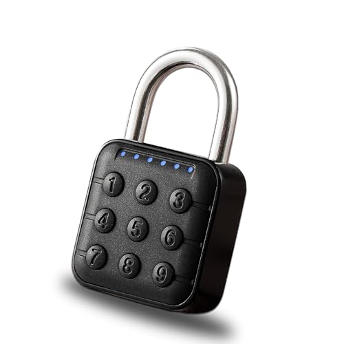 Combination Lock Bluetooth Lock Smart Padlock with TUYA APP Unlock Locker Lock, Gym Lock with Keyless Password Suitable for Gym, School, Travel, Outdoor (Bluetooth with APP)