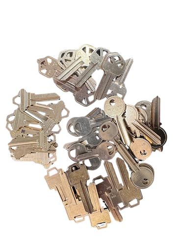 KEYSALACARTE Residential Key Blank Assortment - 10 Each of 5 Most Popular Blanks for Homeowners & DIY Locksmiths (KW1, SC1, WR5, Y1, M1) - Quality for Replacements & Spares