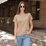 Sexy Basics Women's Cotton Stretch Color T Shirts | Casual & Active Basic Tops | Multi Packs