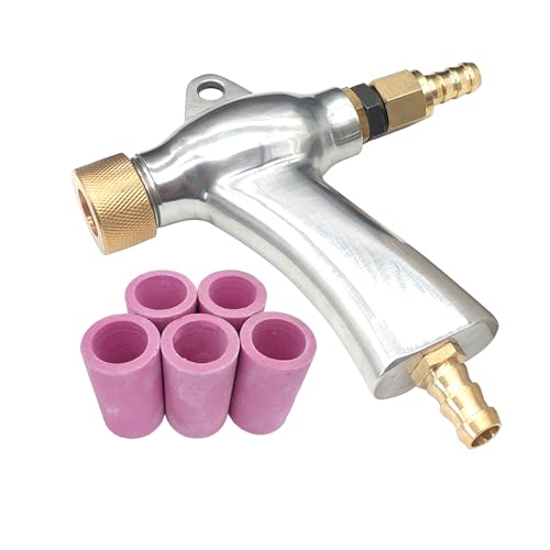 Sand Blaster Gun, Sandblasting Sandblaster Gun Kit for Sandblast Blast Cabinet with 5Pcs Ceramic Nozzles