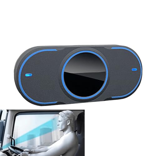 Anti-Sleep Alarm Monitor, Driver Fatigue Alarmer with Dual Cores High-Performance Chip, Captures Face Information Real-time and Reminding Continuously Function, for Long Distance Truck Driver