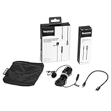 Saramonic Lavalier Microphone with Lightning for Apple iPhone, or iPad with a Built-in 19.7-Foot (6m) Cable (LavMicro U1B) (LAVMICROU1B)