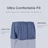 BAMBOO COOL Mens Boxers Short Classic Fit Soft Casual Underwear Loose Comfortable Breathable Boxer Shorts for Men (5 Pack), Large