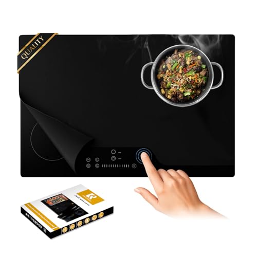 Extra Large Induction Cooktop Protector Cover Mat (Magnetic), Stove Top Cover for Electric Stove, Silicone Stove Mat for Glass Top Stove,Range Covers for Electric Stove (20.4x30.7 Inch)