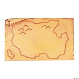 Fun Express DIY Giant Treasure Island Map Sticker Scenes - 12 Backgrounds and 12 Sticker Sheets - Pirate Party Activity for Kids