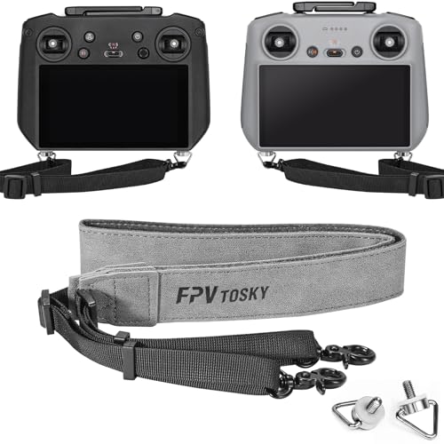 FPVtosky Lanyard for DJI RC & RC 2 & RC Pro Controller, DJI Mini 4 Pro Lanyard RC Neck Strap, Soft Leather Lanyard Compatible with DJI Flip/Mini 3 / Mavic 3 / Air 3S / Remote Controller Accessories