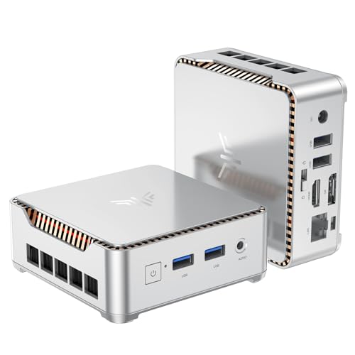 KAMRUI Essenx E2 Mini PC, W-11 Pro 12th Twin Lake N150 Mini PC(up to 3.6GHz), 8GB DDR 256GB M.2 SSD Micro PC, Support DP 4K Triple Display, WiFi, BT, DP, Gigabit Ethernet Desktop Computer pc Office