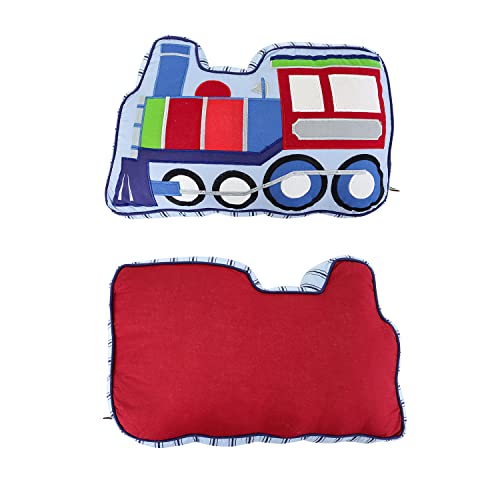 Brandream Kids Pillows Train Shaped Pillow Quilted Decorative Throw Pillows for Boys Bedroom