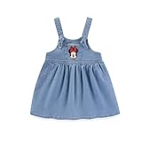 Disney Minnie Mouse Baby Girls Denim Jumper Dress and Jersey Top for Infants