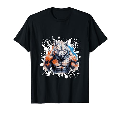 Wolf Workout Gym Beast Fighter Bodybuilder T-Shirt