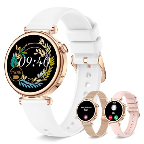 Smart Watch for Women with Bluetooth Call, 1.27" Fitness Watch Step Counter Heart Rate Sleep Monitor 100+ Sports Modes Fitness Tracker, DIY Dial Stylish Ladies Watch, Smartwatch Android iOS 41mm