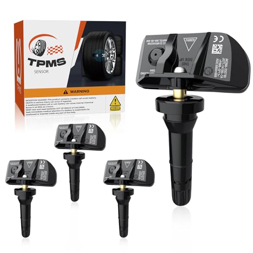 TPMS Tire Pressure Sensor Fit for Ford Explorer Lincoln Aviator 2020, 433MHz Pre-Programmed Tire Pressure Monitoring System Sensor Replacement JX7T1A180CA JX7J-1565-DA9-4 PCS