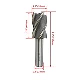 Rannb End Mill 1.5" Cutting Dia 0.8" Shank Dia Straight Shank 4 Flute Drill Bits Cutter Tool