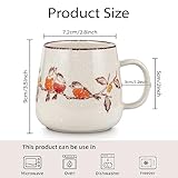 clothmile 2.8 inch 4 Pieces Japanese Retro Ceramics Mug Asian Chinese Coffee Cups Set for Restaurant, Diner, Farmhouse, Coffee Shop, Home