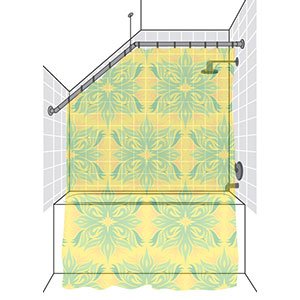Sloped Ceiling Shower Rod
