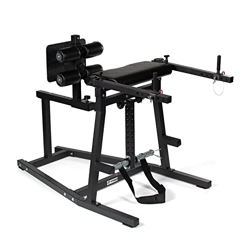 Titan Fitness Glute & Hamstring Combo H-PND Extension Machine, 2-in-1 GHD and Reverse Back Donkey Kick Extension, Specialty Home Gym Lower Body Strength Station