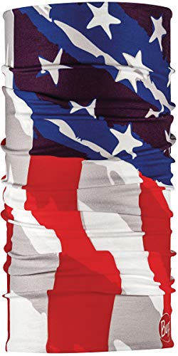 BUFF CoolNet UV XL Neck Gaiter, UPF 50 Sun Protection, Breathable, Cooling Bandana, Versatile, Quick Dry Face Mask, America, X-Large