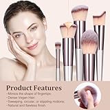 BS-MALL Makeup Brush Set 18 Pcs Premium Synthetic Foundation Powder Concealers Eye shadows Blush Makeup Brushes with black case