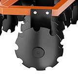 GarveeTech Disc Harrow Plow 5 FT Fits for Tractor, 3 Point Fixation, 16 inch otched Discs, Attachments Disc Harrow for Field, disc Harrow, Disk plow