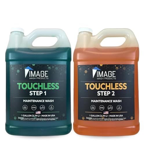 Image Wash Products® Touchless Car Wash Soap Kit | Foam Cannon & Pressure Washer Soap | No Scrub Truck & RV Wash | Heavy Duty Car Soap | Step 1 & 2 Touchless Wash System