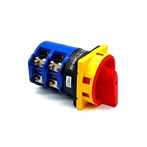 ATO 25A Rotary Switch, 4 Pole, 2 Position Universal Rotary Cam Switch, Safe and Reliable Changeover Switch (25A)