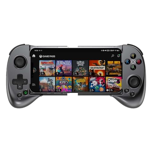 ShanWan Mobile Game Controller for iphone/Android with PHONE CASE Support, Bluetooth Wireless Gamepad - PS Remote Play, Xbox Cloud, Steam Link, GeForce NOW, MFi Arcade Games-Long Battery Life