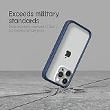 RhinoShield Bumper Case Compatible with [iPhone 15] | CrashGuard - Shock Absorbent Slim Design Protective Cover 3.5M / 11ft Drop Protection - Platinum Gray