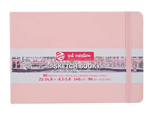 Talens Art Creation Sketchbook 80 Sheets, 21 cm x 14.8 cm, Pastel Pink, A5, 9314015M