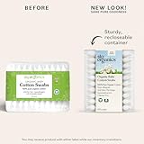 Sky Organics - Organic Baby Cotton Swabs, 180 ct. - Ultra Soft Baby Safe Tips - Strong & Durable - Hypoallergenic - Chlorine Free - Natural, Vegan & Cruelty Free - Skin Care & Baby Care