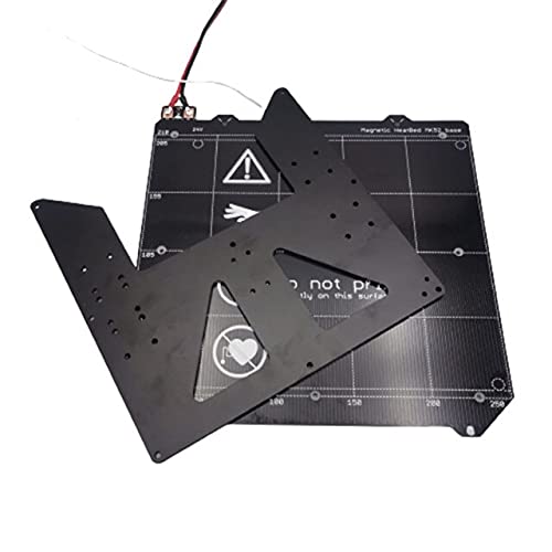 Lysee 3D Printer Parts & Accessories - Funssor BLV AM8 Y axis Linear Rail Heated Bed Carriage Plate 24V BLV MGN12 MOD Prusa MK52 Heatbed - (Color: Plate and Bed)