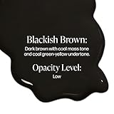 Perma Blend - Blackish Brown Tattoo Ink - Microblading Supplies for Eyebrow Tattoo or Eyeliner Permanent Makeup - Professional Tattoo Ink in Dark Blackish Brown - High Opacity - Vegan (0.5 oz)