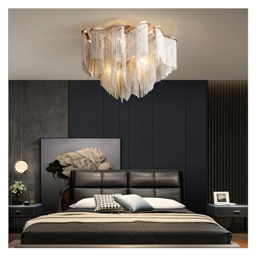 Tassels Ceiling Lights Aluminum Dimmable Luxury Ceiling Lamps Home Decoration Bedroom,Chandelier