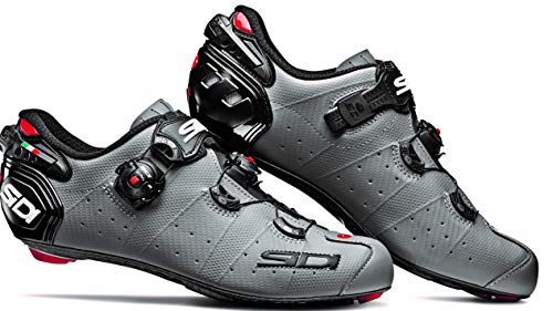 SIDI Shoes Wire 2 Matt Carbon, Scape Cycling Man, Matte Gray Black, 46.5