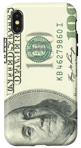 iPhone X/XS Big money Benjamin Franklin 100 dollar bill Case