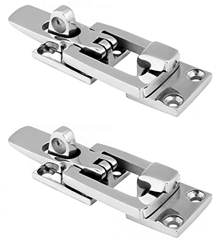 Boat Locker Hatch Anti Rattle Latch Fastener，316 Stainless Steel Boat Yacht Accessories (Size: Length 2-4/5",2pcs)