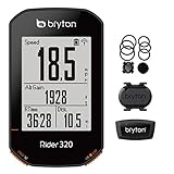 Bryton Rider 320T GPS Bike/Cycling Computer, Sensor Bundle. 5 Satellite Systems Support. 35hrs Long Battery Life. Support ANT+/BLE Speed, Cadence, heartrate Monitor sensors, ANT+ Power Meter.