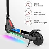 LINGTENG Electric Scooter for Kids Age of 6-10, Kick-Start Boost Kids Scooter with Adjustable Speed and Height, Kids Scooter with Flash Wheel & Deck Lights