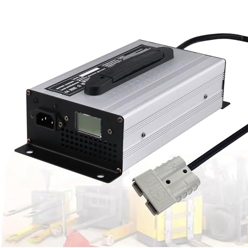 HYDTGZ Forklift Battery Charger 12V/24V/36V/48V/60V/72V Lead-Acid Batteries Chargers with 50A Anderson Plug for Electric Forklift, Pallet Jack, Floor Scrubber,36v 25a