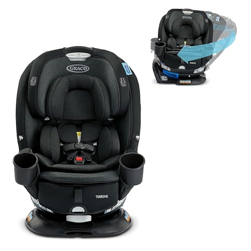 Graco Turn2Me 3-in-1 Convertible Car Seat, Rotating Seat feature, with Rear-Facing, Forward-Facing and Highback Booster options in Cambridge