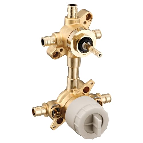 Moen U362CXS M-CORE Mixing Valve with 3 or 6 Function Integrated Transfer Valve with Cold Expansion PEX Connections and Stops