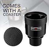 Seven Sparta Car Cup Holder Expander with Adjustable Base, Compatible with Hydro Flasks 32/40 Ounce, Compatible with Yeti Ramblers 20/26/30 Ounce, Other Bottles in 3.4"-3.8" (Black)