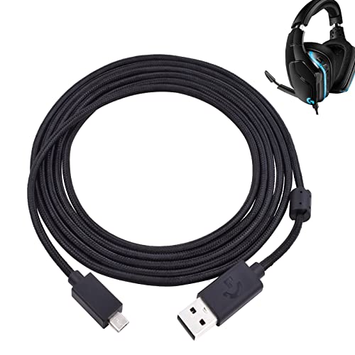 Tobysome Micro USB Cable Replaces G633 G633S Headphone Cable Audio Cable Supports Calling, Headphone Lighting,Fast Charging Cord Compatible with Headset G933 G933S,Wireless Mouse G502