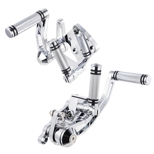 Billet Aluminum Chrome Forward Control Kits Compatible For Harley Softail FATBOY FXST FLST 2000-2017
