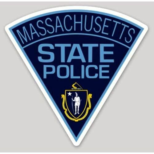 Kramer Massachusetts State Police Logo Sticker for Car Vinyl Decal Truck Window Bumper Sticker Water Bottle Laptop Decal Hard Hat Motorcycle Helmet 3 in.