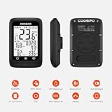 COOSPO Bike Computer GPS Wireless, ANT+ Cycling Computer GPS with Bluetooth, Multifunctional ANT+ Bicycle Computer GPS with 2.4 LCD Screen, Bike Speedometer with Auto Backlight IP67