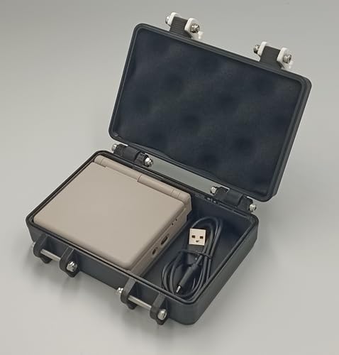 Rugged Protective Carrying Case for ANBERNIC RG35XXSP - Holds a USB Cable & up to 3 MicroSD Cards