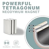 LYFUMAG 6 Pcs Neodymium Magnets Bars, Standard N35 Heavy Duty Rectangular Industrial Magnets, Strong Rare Earth Magnets for Fridge, Kitchen, Office, Cabinets Door 40x10x5mm