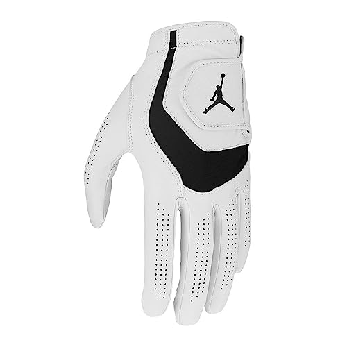 Nike Men's Jordan Tour Golf Glove Large White/White/Black/Black LH(RH)