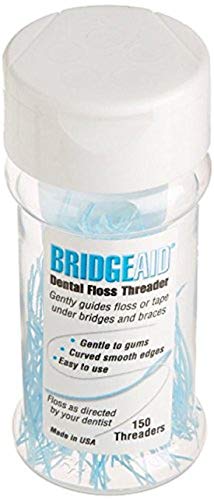 BridgeAid Dental Floss Threader Bottle 150, 1 Bottle